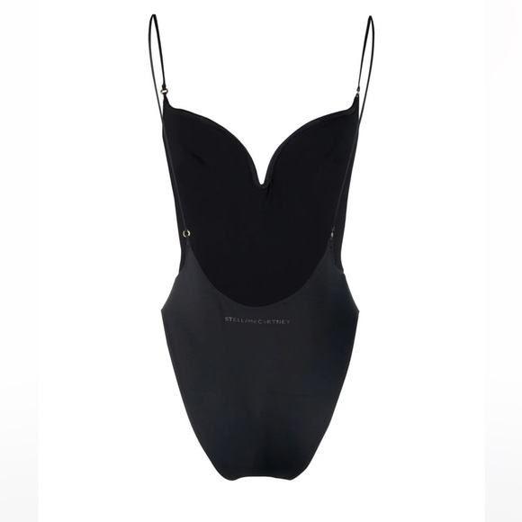 Stella McCartney**Sweetheart Neck Low-Back Black Swimsuit***Sm. $448 - Picture 2 of 5